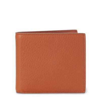Ralph Lauren Tumbled Calfskin Billfold Rl Gold