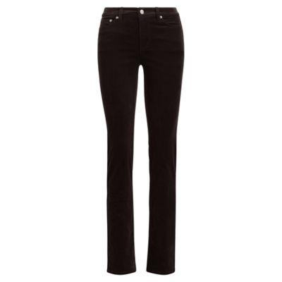 Ralph Lauren Straight Curvy Corduroy Jean Deep Chestnut
