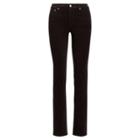Ralph Lauren Straight Curvy Corduroy Jean Deep Chestnut