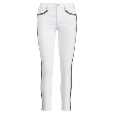 Ralph Lauren Striped Skinny Jean Soft Pearl Wash