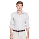 Polo Ralph Lauren Herringbone Knit Dress Shirt Andover Heather/white
