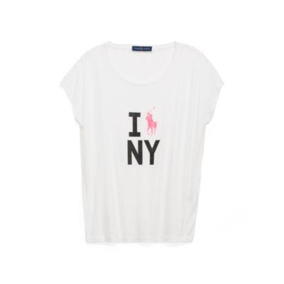 Ralph Lauren Pink Pony Graphic Tee White