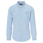 Polo Ralph Lauren Slim-fit Cotton Poplin Shirt Jewel Blue/harbor Blue M