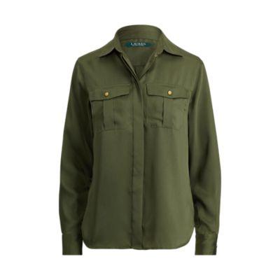 Ralph Lauren Twill Button-down Shirt Admiral Green