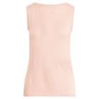 Ralph Lauren Knit Silk-blend Sleeveless Top Pale Rose