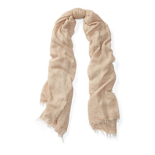 Polo Ralph Lauren Viscose-cashmere Scarf Sand