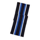 Ralph Lauren Cricket-stripe Cashmere Scarf Dark Blue