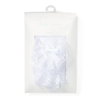 Ralph Lauren Ruffled Cotton-blend Tights White 0-6m