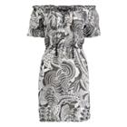 Ralph Lauren Mosaic-print Cotton Cover-up Black/white