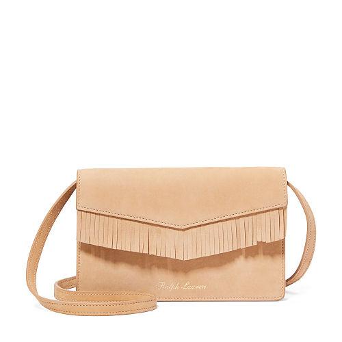 Ralph Lauren Fringed Cross-body Bag Sand