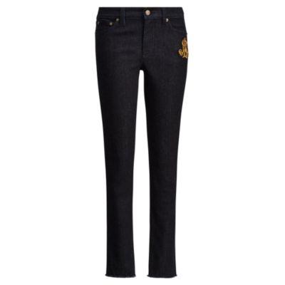 Ralph Lauren Premier Skinny Crop Jean Midnight Haze Wash