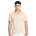Polo Ralph Lauren Slim Fit Weathered Mesh Polo Soft Almond