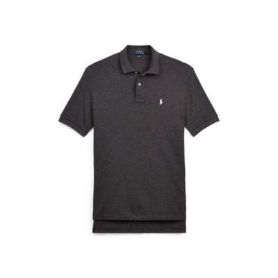 Ralph Lauren Classic Fit Cotton Mesh Polo Dark Grey Heather