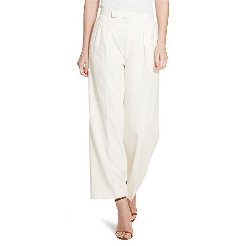 Polo Ralph Lauren Wool Gabardine Wide-leg Pant Warm White