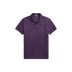 Ralph Lauren Custom Fit Piqu Polo Shirt Falmouth Purple