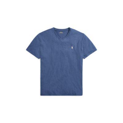 Ralph Lauren Classic Fit V-neck T-shirt Derby Blue Heather