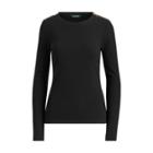 Ralph Lauren Zipper-trim Cotton-blend Top Polo Black