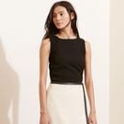 Ralph Lauren Lauren Lace-trim Crepe Tank Black