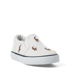 Ralph Lauren Bal Harbour Slip-on Sneaker White Heavy Canvas