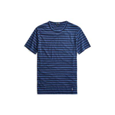 Ralph Lauren Custom Slim Fit Jersey T-shirt Cruise Navy/derby Blue Ht