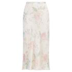 Ralph Lauren Alisha Floral Chiffon Skirt Vanilla Multi