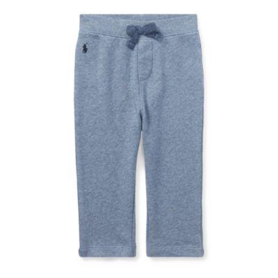 Ralph Lauren Cotton-blend French Terry Pant Capri Blue Heather 3m