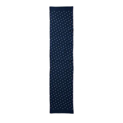 Ralph Lauren Dotted Twill Mayfair Scarf Vintage Black
