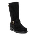 Polo Ralph Lauren Darcie Oiled Suede Moto Boot