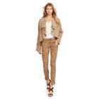 Ralph Lauren Suede Open-front Jacket Saddlery Tan