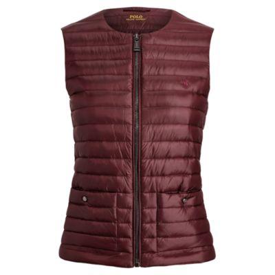 Ralph Lauren Full-zip Down Vest Wine