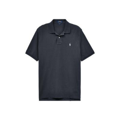 Ralph Lauren Classic Fit Mesh Polo Shirt Dark Carbon Grey L Tall