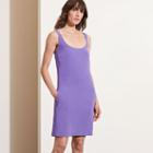 Ralph Lauren Lauren Stretch Crepe Sleeveless Dress Purple