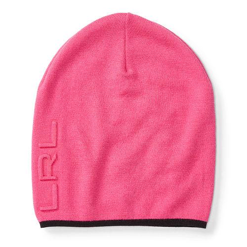 Ralph Lauren Lauren Active Slouchy Wool-blend Hat Pink/black