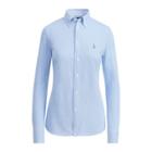 Ralph Lauren Knit Cotton Oxford Shirt Blue