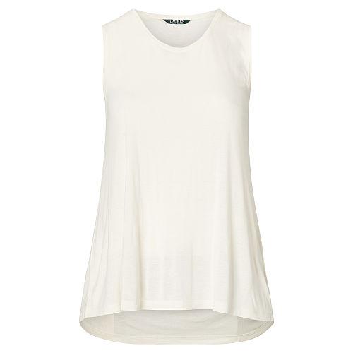 Ralph Lauren Lauren Woman Jersey Tank Top Herbal Milk