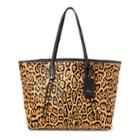 Polo Ralph Lauren Leopard-print Haircalf Tote Black Multi