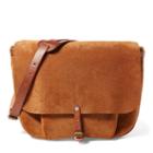 Ralph Lauren Rrl Roughout Leather Messenger Bag Light Java 002