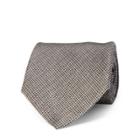 Ralph Lauren Tick-weave-print Madder Tie Grey