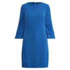 Ralph Lauren Crepe Bell-sleeve Dress Porter Blue