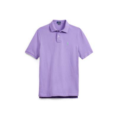 Ralph Lauren Custom Slim Fit Mesh Polo Bath Purple