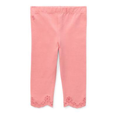 Ralph Lauren Scalloped Jersey Legging Dolce Pink 6m