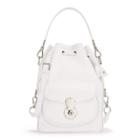 Ralph Lauren Nappa Ricky Drawstring Bag White