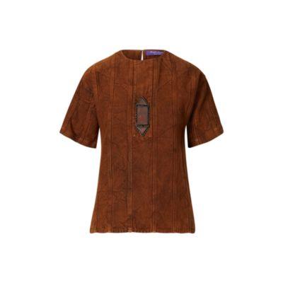 Ralph Lauren Sahara Linen Top Washed Tobacco