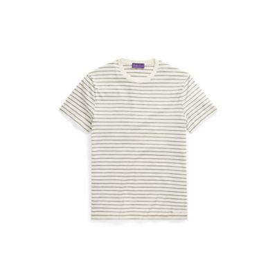 Ralph Lauren Custom Fit Lisle T-shirt Classic Cream/lt Grey Mel