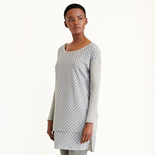 Ralph Lauren Lauren Petite Layered Woven-panel Sweater Dark Heather