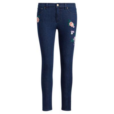 Ralph Lauren Premier Skinny Crop Jean Pacific Indigo Wash