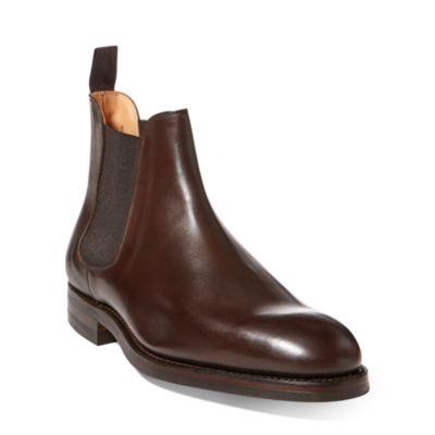 Ralph Lauren Ruddington Calf Chelsea Boot Brown