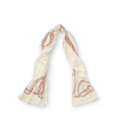 Ralph Lauren Sonia Bridle-print Scarf Natural