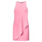 Ralph Lauren Lauren Front-overlay Crepe Dress Peace Rose