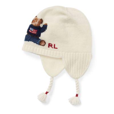 Ralph Lauren Polo Bear Wool-blend Hat Cream